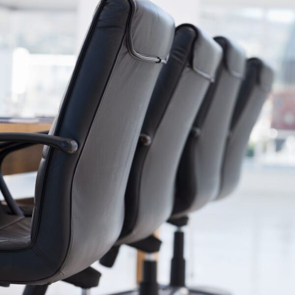 Office chairs in a row