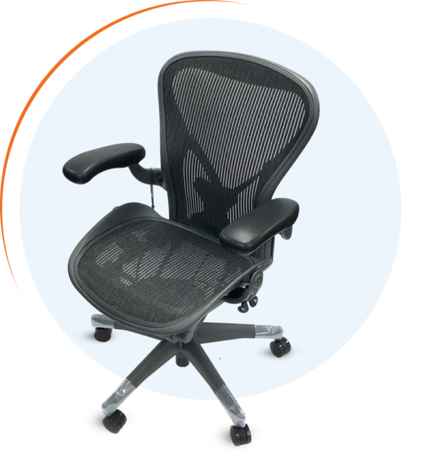 Herman Miller Classic Aeron Chair, Size B with Posturefit Kit