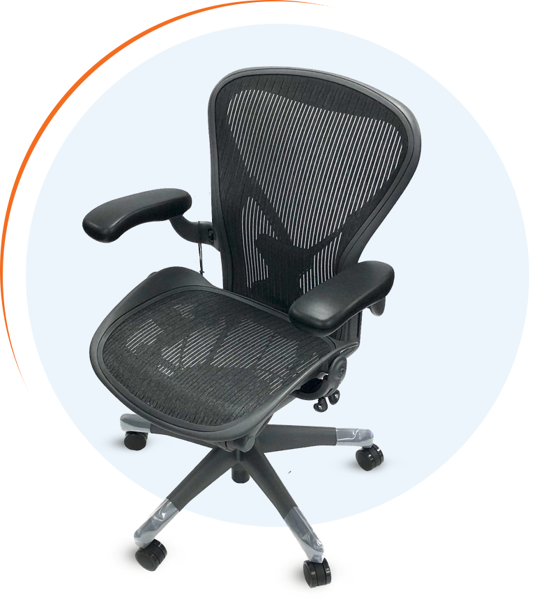 Herman Miller Classic Aeron Chair, Size B with Posturefit Kit