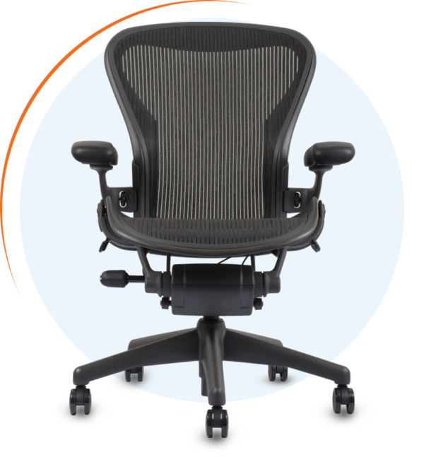 Herman Miller Aeron Chair Classic Size B Refurbished Free Back