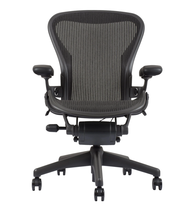 Herman Miller Aeron Chair Classic Size B Refurbished Free Back Standard