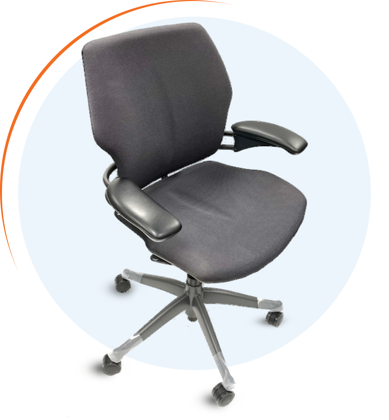 Humanscale Freedom Midback Task Black Refurbished